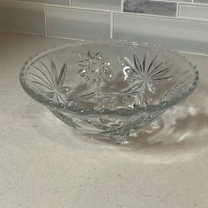 Glass crystal bowl